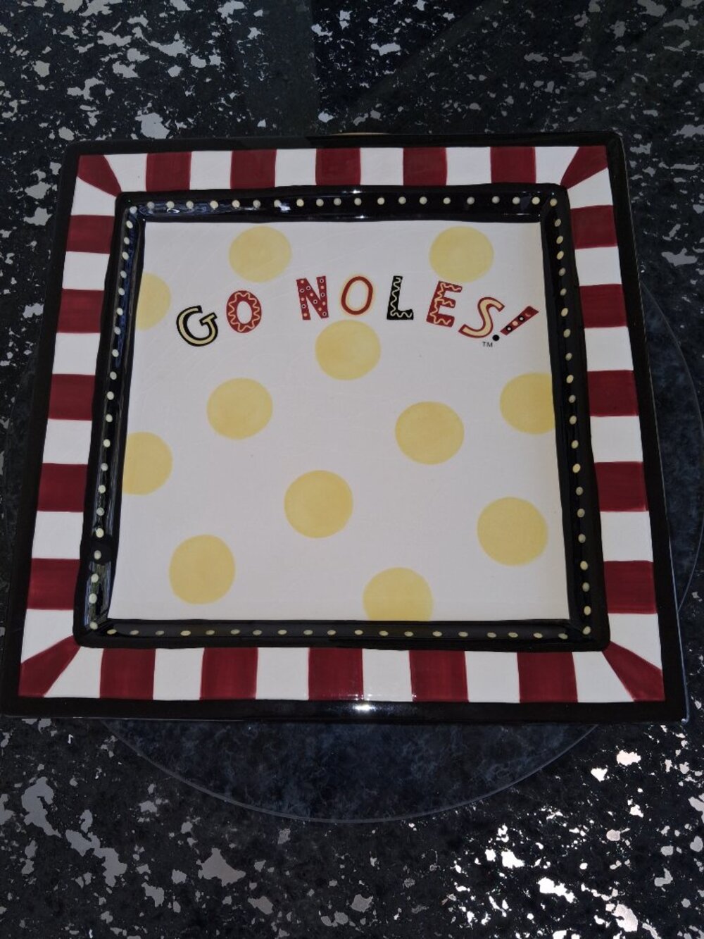 FSU Ceramic Platter - Picture 7 of 13